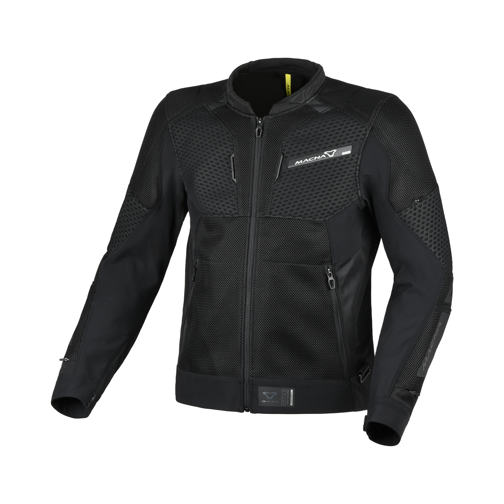 Macna Corvit Nero - Giacca Moto Twin Shell Impermeabile Convertibile in Zaino CE Classe AA Uomo - vista 5