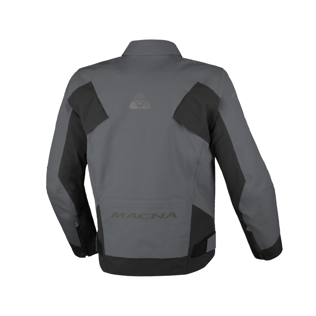 Macna Corvit Grigio/Nero - Giacca Moto Twin Shell Impermeabile Convertibile in Zaino CE Classe AA Uomo - vista 2