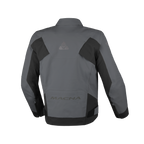 Macna Corvit Grigio/Nero - Giacca Moto Twin Shell Impermeabile Convertibile in Zaino CE Classe AA Uomo - vista 2
