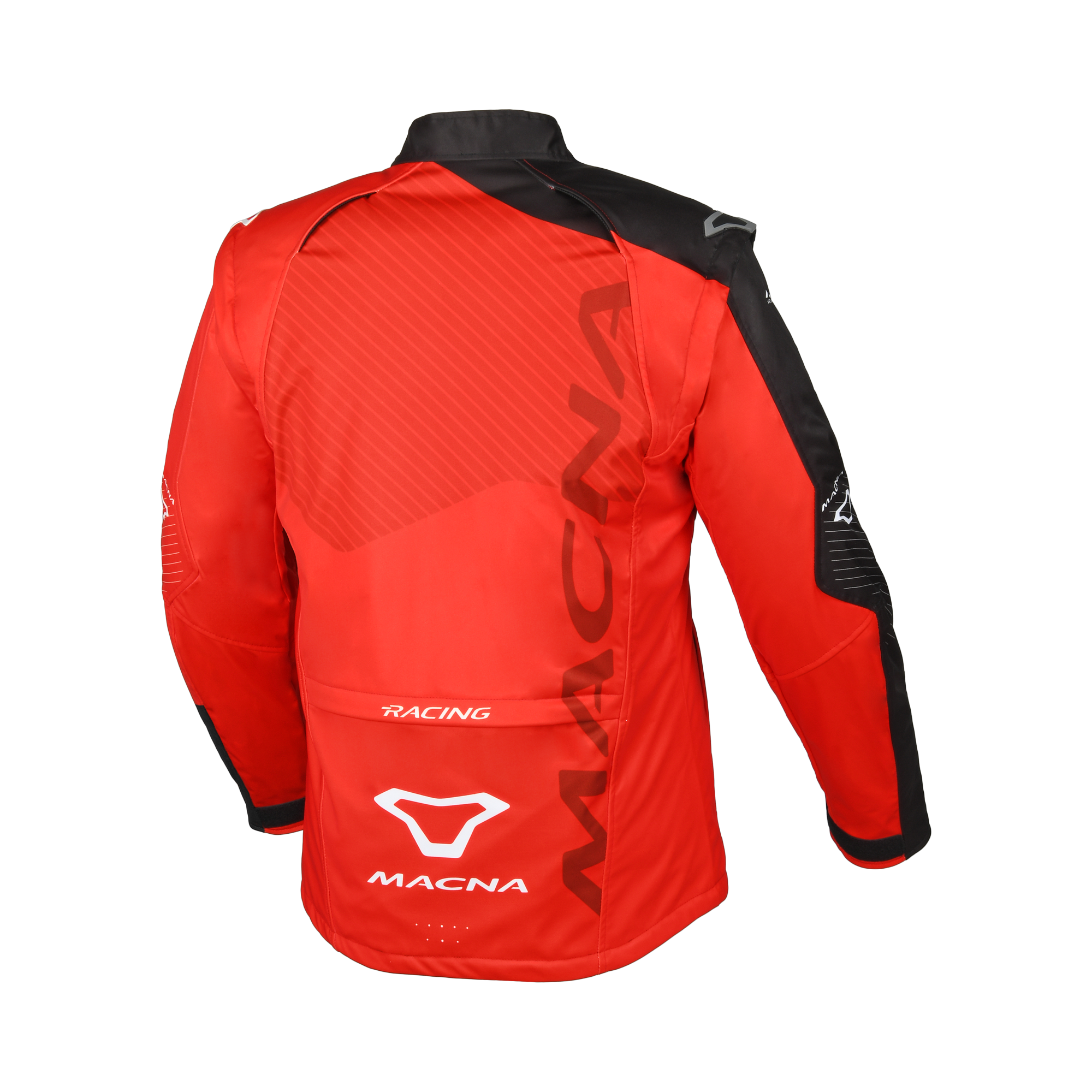 Macna Crest Nero/Rosso – Giacca Guscio Esterno Moto Adventure/Enduro Ventilata CE Classe B Uomo - vista 2