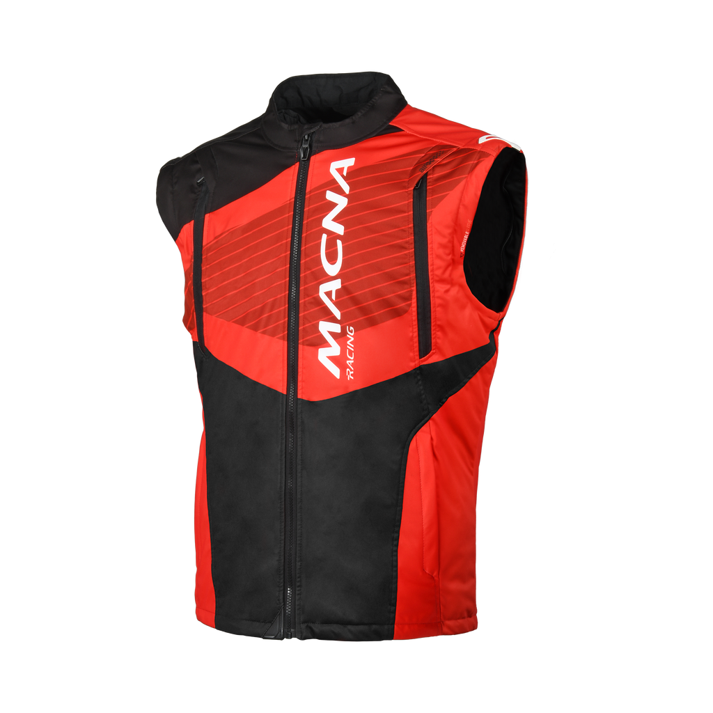 Macna Crest Nero/Rosso – Giacca Guscio Esterno Moto Adventure/Enduro Ventilata CE Classe B Uomo - vista 3