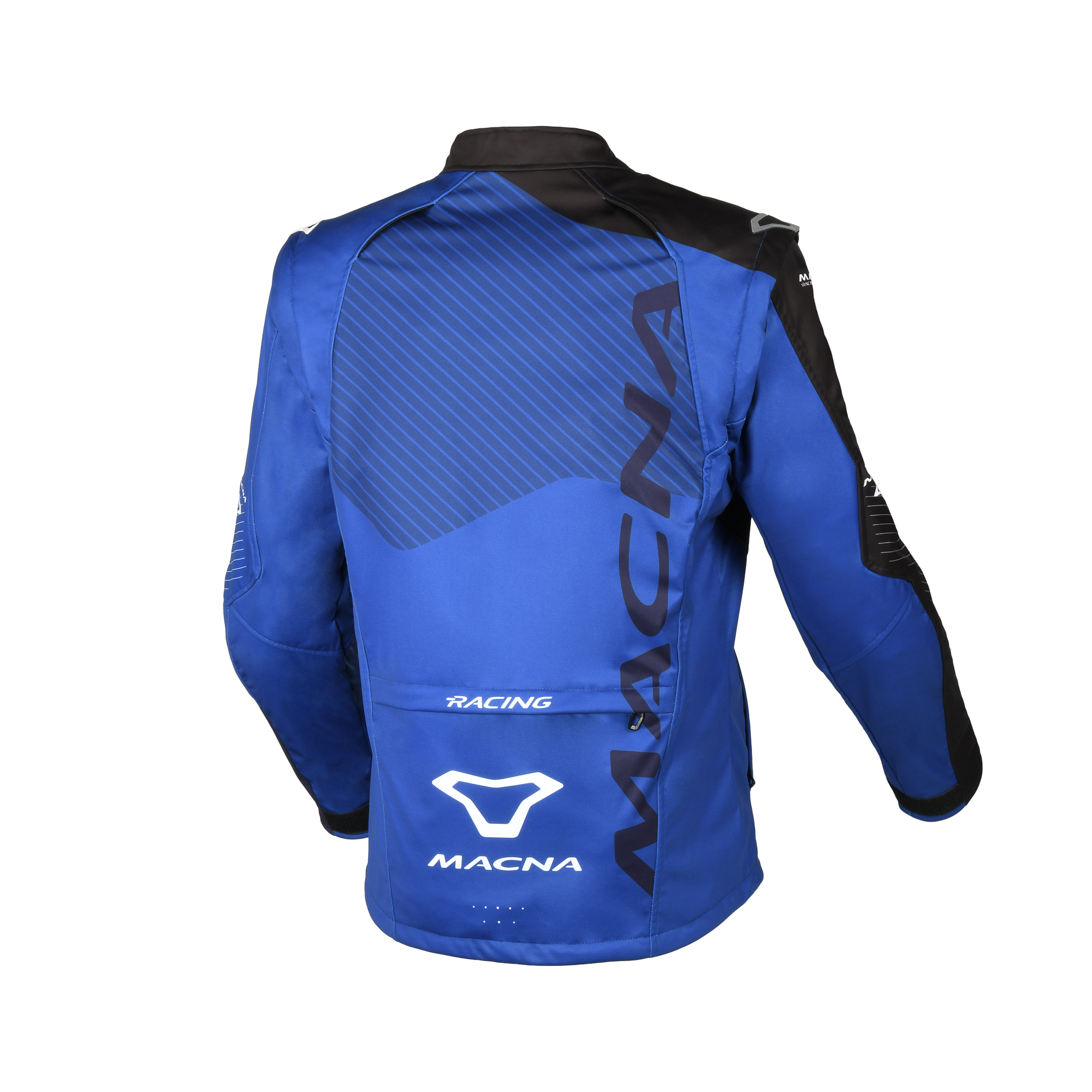 Macna Crest Nero/Blu – Giacca Guscio Esterno Moto Adventure/Enduro Ventilata CE Classe B Uomo - vista 2