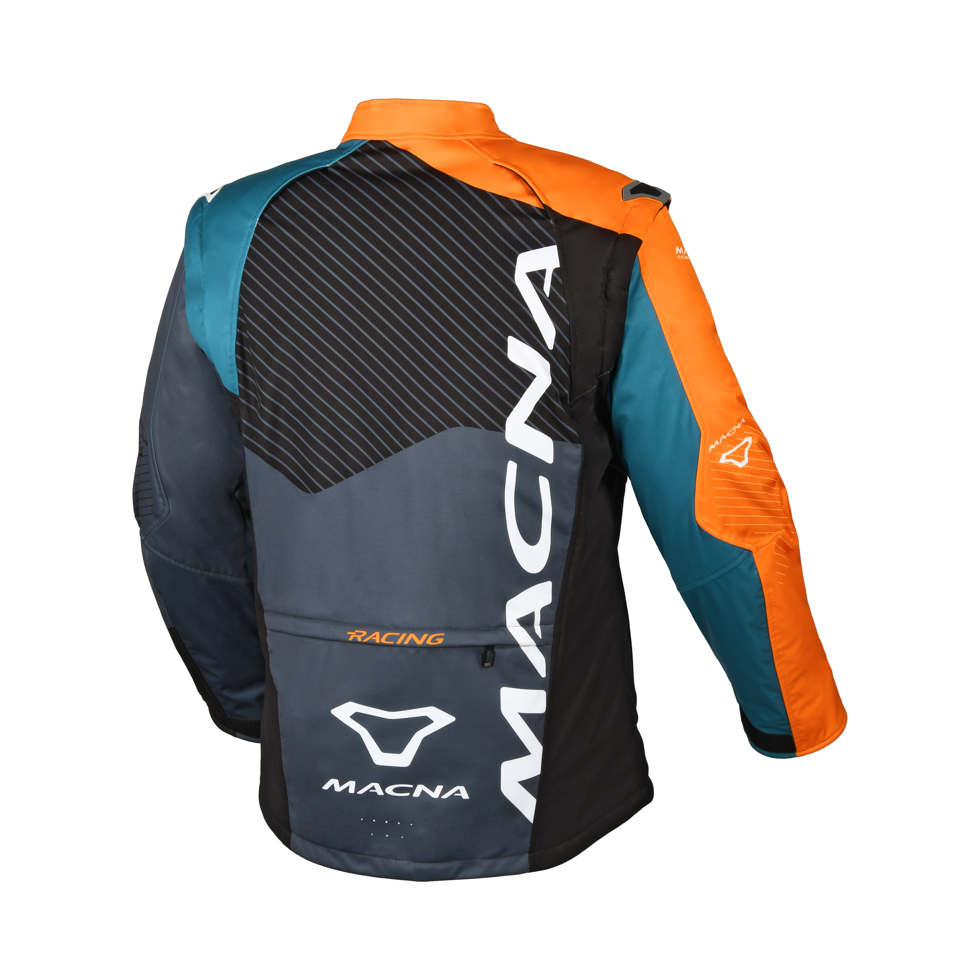 Macna Crest Arancione/Grigio – Giacca Guscio Esterno Moto Adventure/Enduro Ventilata CE Classe B Uomo - vista 2