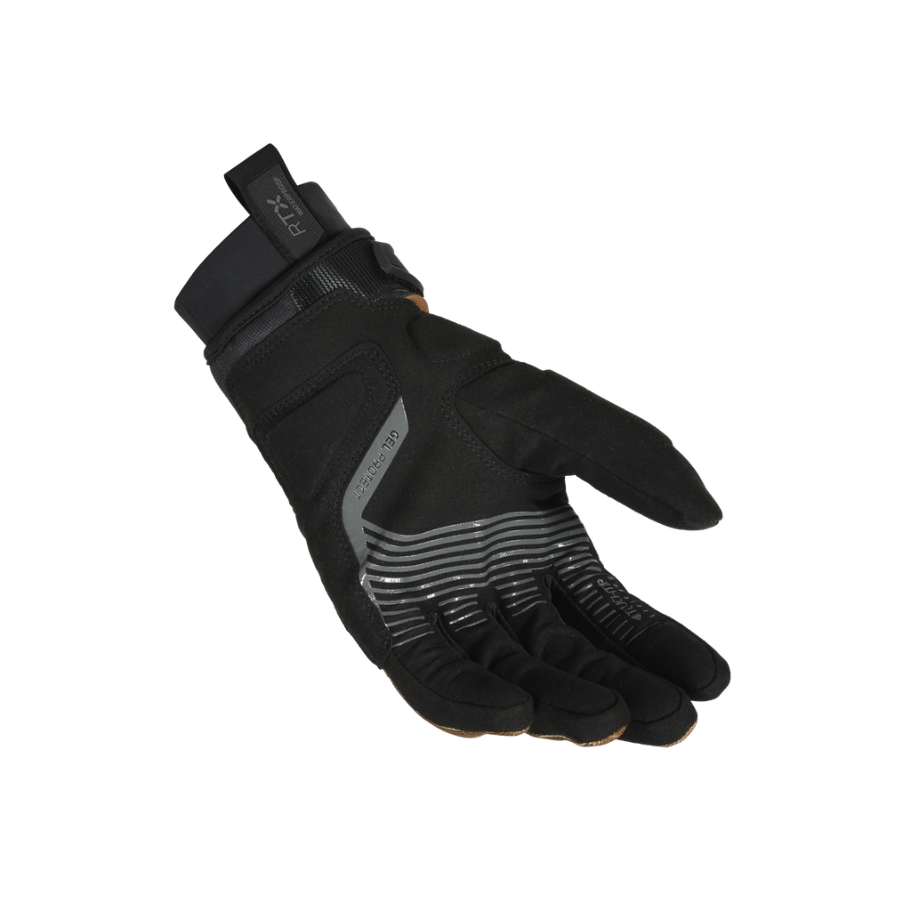Macna Crew RTX Taupe/Nero – Guanti Moto Impermeabili CE Uomo – vista 2