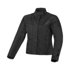 Macna Dromica Nero – Giacca Moto Casual Corta Impermeabile CE Donna – vista frontale