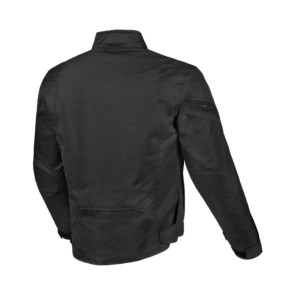 Macna Dromica Nero – Giacca Moto Casual Corta Impermeabile CE Donna – vista posteriore