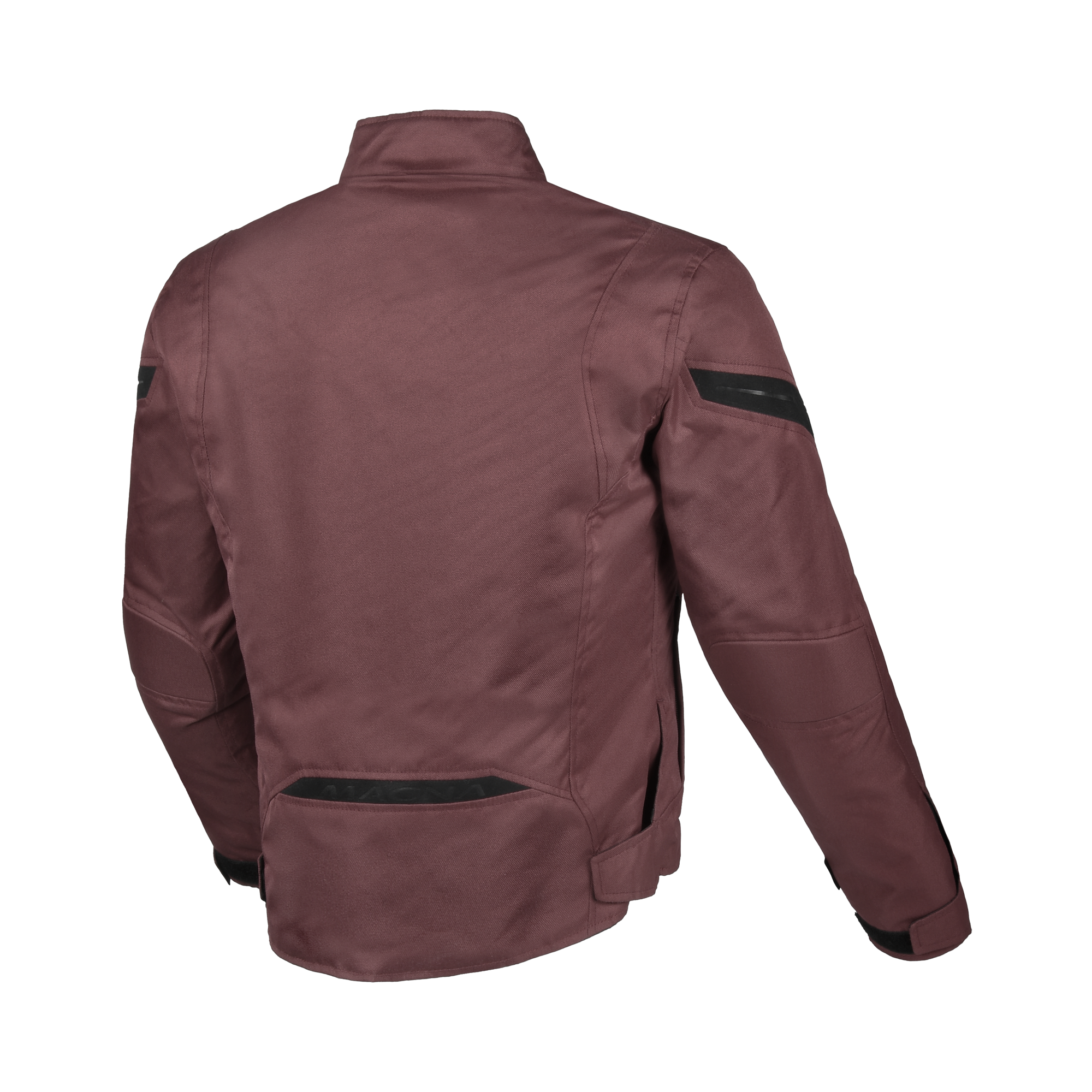 Macna Dromica Rosso Scuro – Giacca Moto Casual Corta Impermeabile CE Donna – vista posteriore