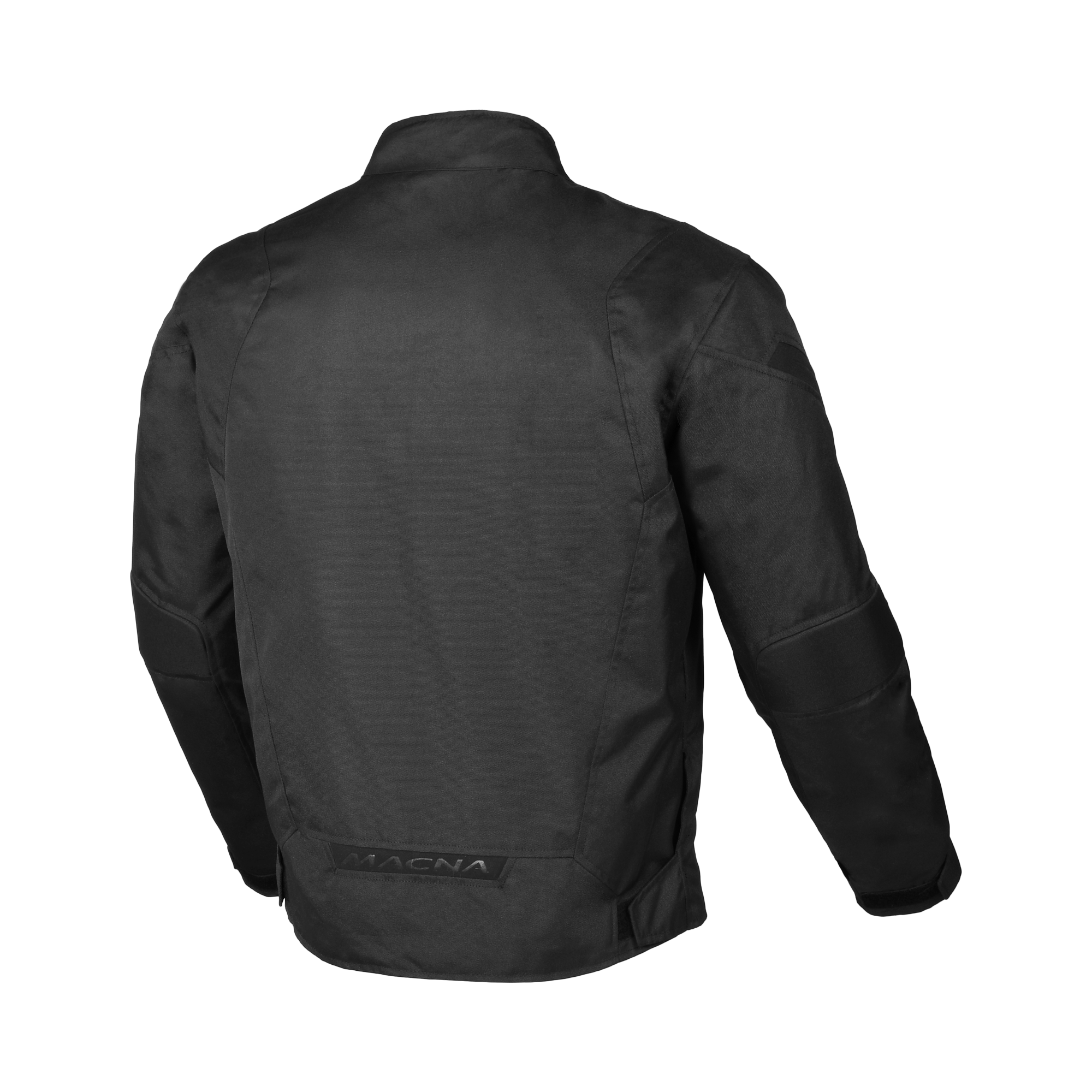 Macna Dromico Nero – Giacca Moto Casual Corta Impermeabile CE Uomo – vista posteriore