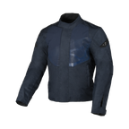 Macna Dromico Blu Scuro – Giacca Moto Casual Corta Impermeabile CE Uomo – vista frontale