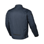 Macna Dromico Blu Scuro – Giacca Moto Casual Corta Impermeabile CE Uomo – vista posteriore