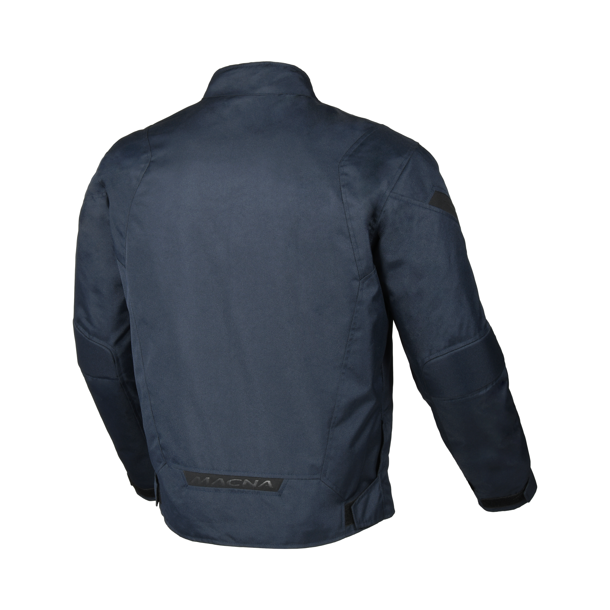Macna Dromico Blu Scuro – Giacca Moto Casual Corta Impermeabile CE Uomo – vista posteriore