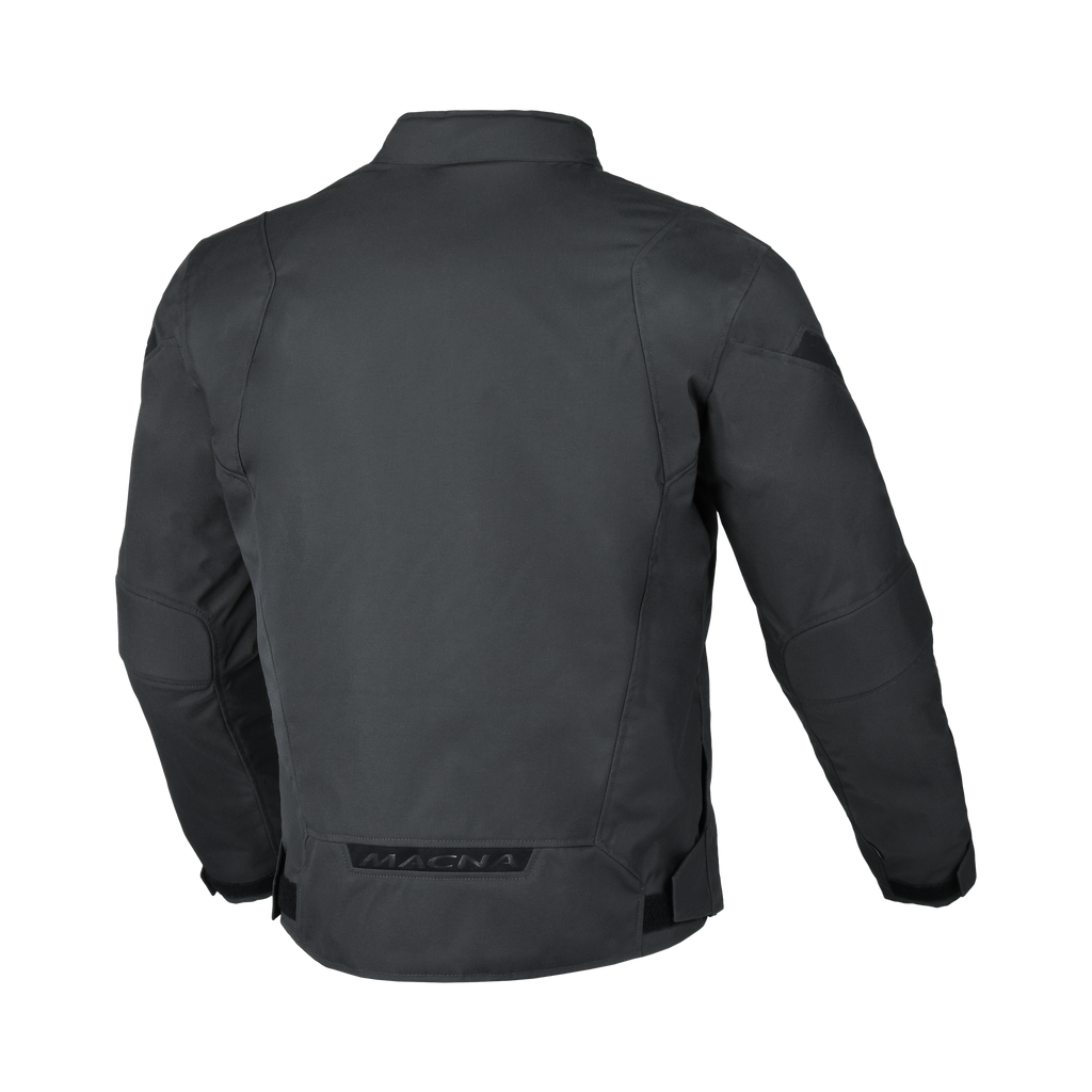 Macna Dromico Grigio Scuro – Giacca Moto Casual Corta Impermeabile CE Uomo – vista posteriore