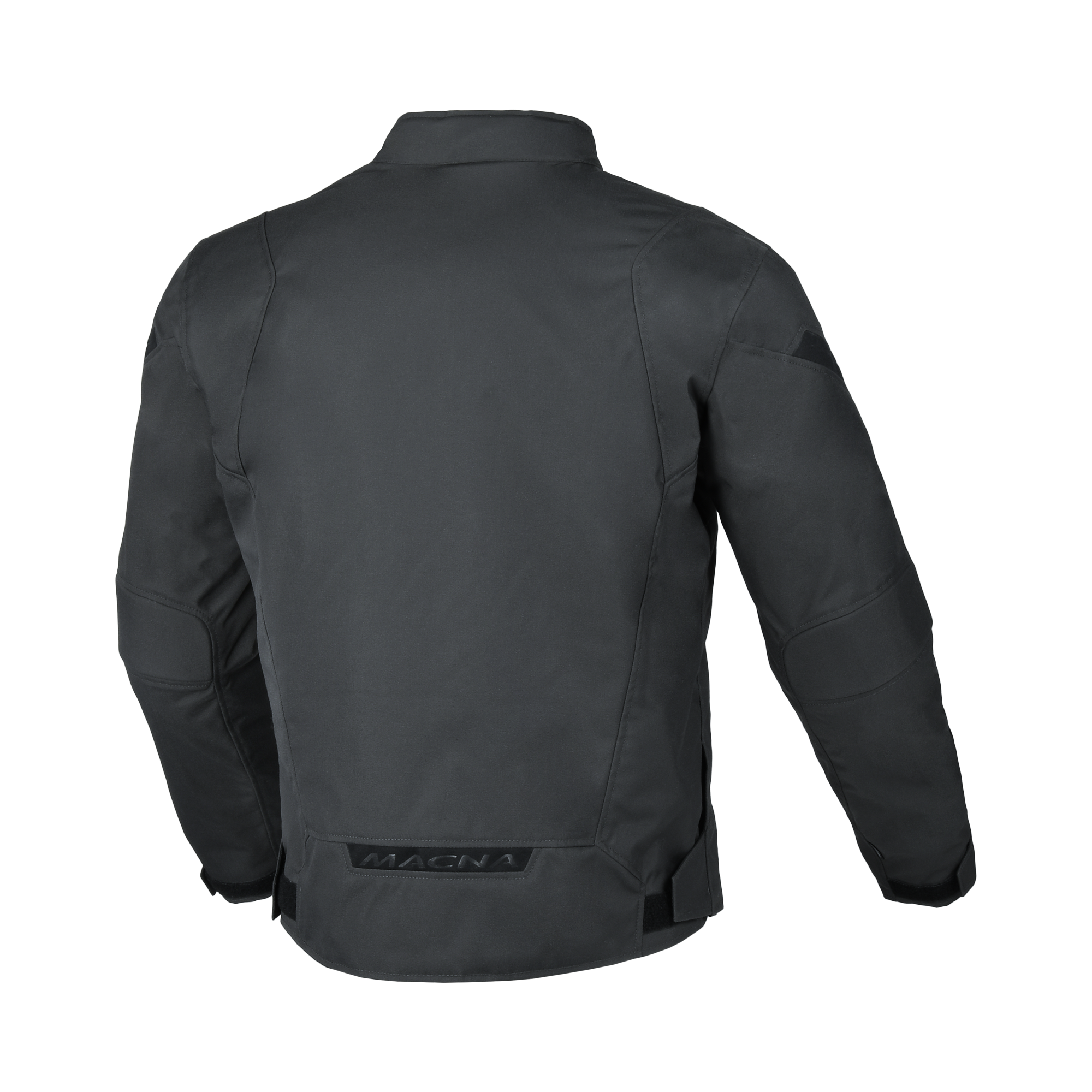 Macna Dromico Grigio Scuro – Giacca Moto Casual Corta Impermeabile CE Uomo – vista posteriore