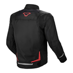 Macna Macna Durago Giacca Moto Touring Nero Rosso – Impermeabile Raintex CE Tg L Nero Abbigliamento per moto - Moon Bike - Vista 2