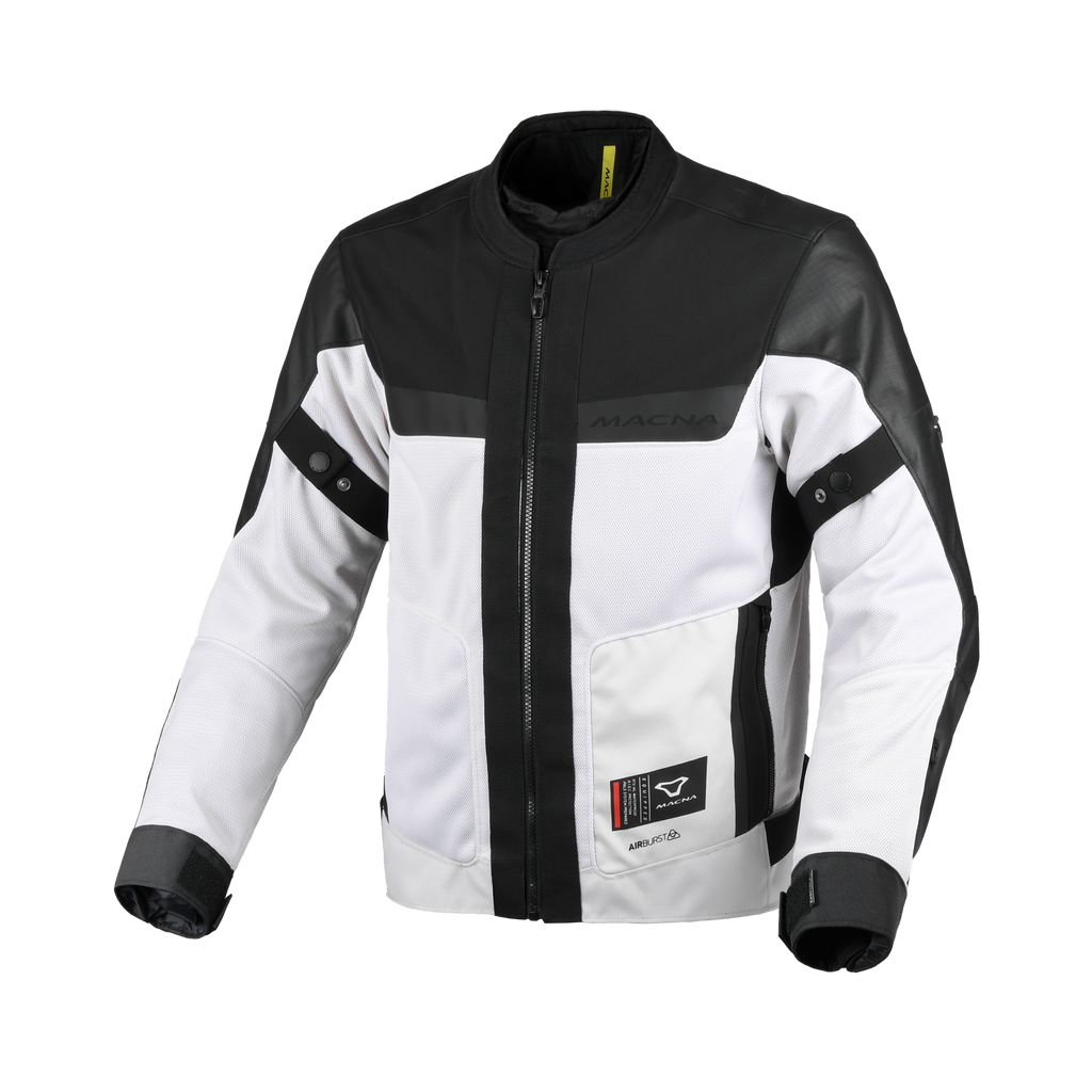 Macna Empire 2.0 Grigio/Nero – Giacca Moto Estiva in Rete Impermeabile Adventure CE Classe A Uomo - vista 1