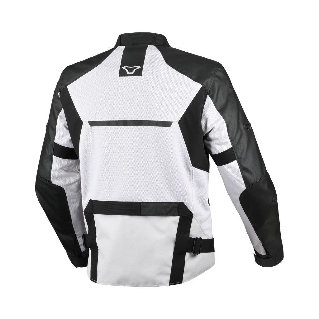 Macna Empire 2.0 Grigio/Nero – Giacca Moto Estiva in Rete Impermeabile Adventure CE Classe A Uomo - vista 2