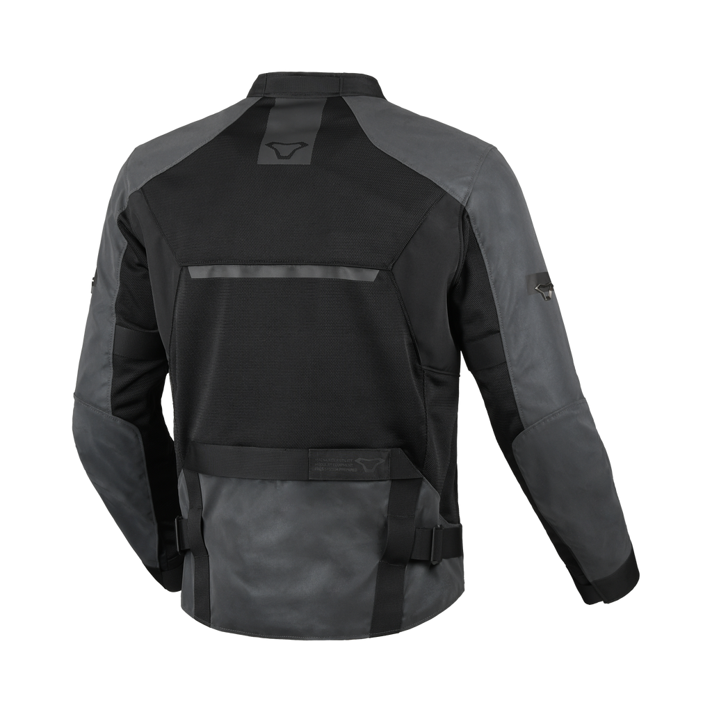 Macna Empire 2.0 Night Eye Nero/Grigio – Giacca Moto Estiva in Rete Riflettente Impermeabile CE Classe A Uomo - vista 2