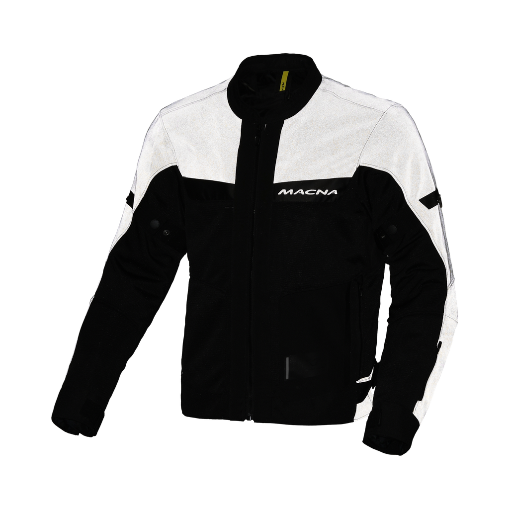 Macna Empire 2.0 Night Eye Nero/Grigio – Giacca Moto Estiva in Rete Riflettente Impermeabile CE Classe A Uomo - vista 3