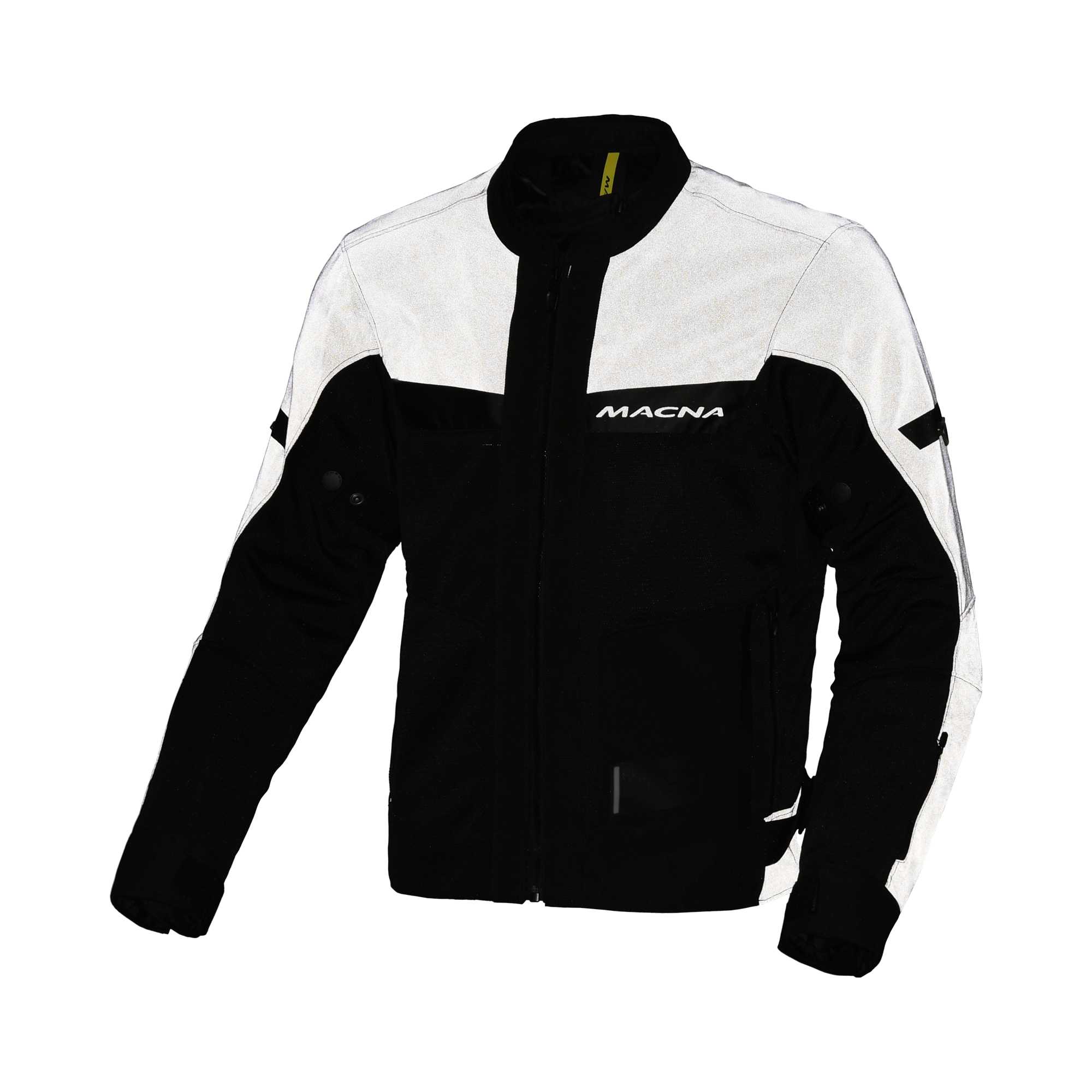 Macna Empire 2.0 Night Eye Nero/Grigio – Giacca Moto Estiva in Rete Riflettente Impermeabile CE Classe A Uomo - vista 3