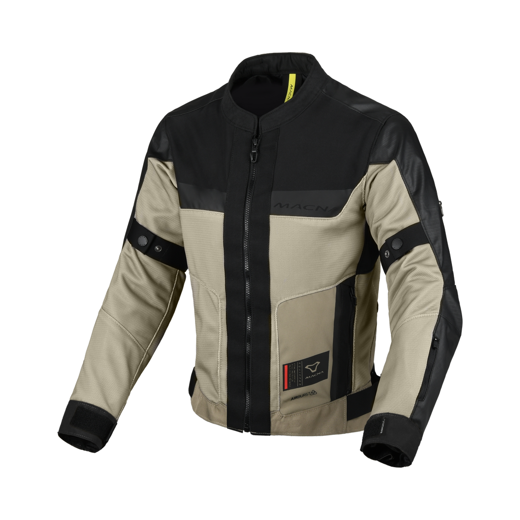 Macna Empire 2.0 Taupe/Nero – Giacca Moto Urban Estiva in Rete Donna