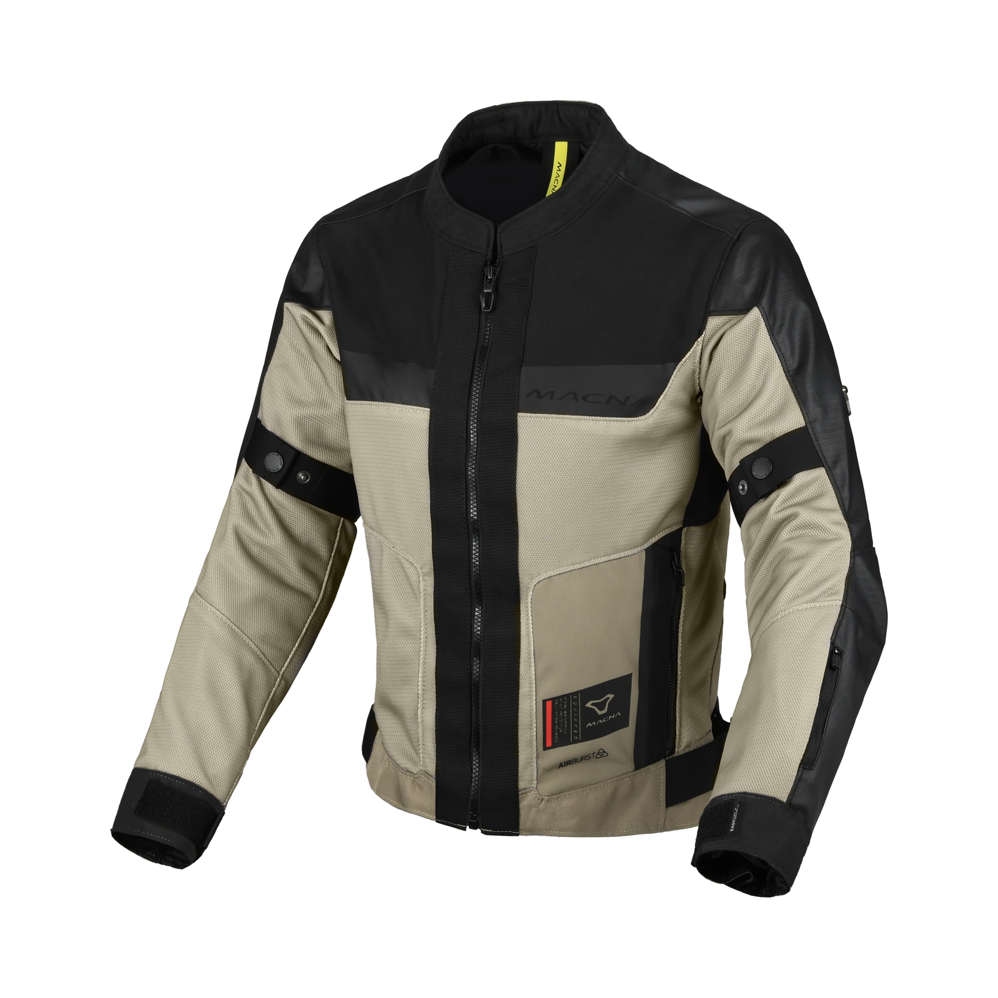 Macna Empire 2.0 Taupe/Nero – Giacca Moto Urban Estiva in Rete Donna