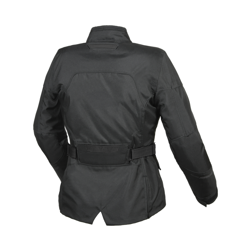 Macna Evora Nero – Giacca Moto Casual 2 Strati Impermeabile CE Donna – vista posteriore