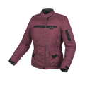 Macna Evora Rosso Scuro – Giacca Moto Casual 2 Strati Impermeabile CE Donna – vista frontale