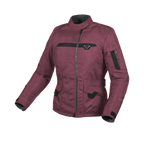 Macna Evora Rosso Scuro – Giacca Moto Casual 2 Strati Impermeabile CE Donna – vista frontale