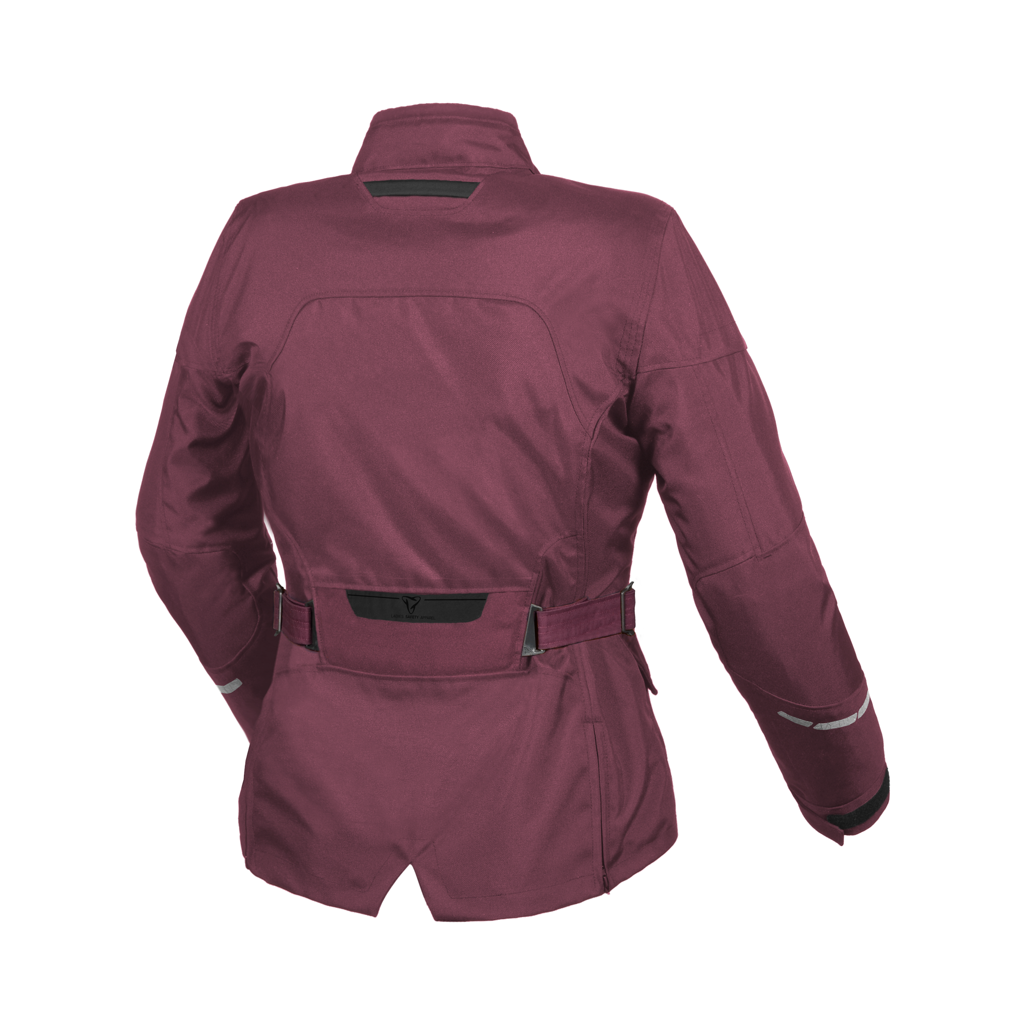 Macna Evora Rosso Scuro – Giacca Moto Casual 2 Strati Impermeabile CE Donna – vista posteriore