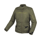 Macna Evora Verde – Giacca Moto Casual 2 Strati Impermeabile CE Donna – vista frontale