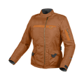 Macna Evora Marrone – Giacca Moto Casual 2 Strati Impermeabile CE Donna – vista frontale
