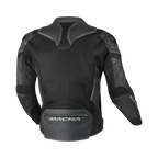 Macna Galvic Nero – Giacca Moto Estiva in Pelle e Rete Sportiva CE Classe AA Uomo - vista 2