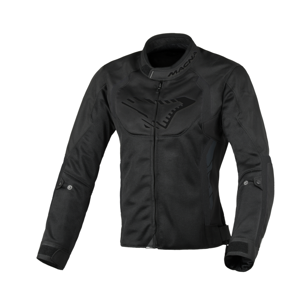 Macna Grisca Nero – Giacca Moto Sportiva Estiva in Rete Donna
