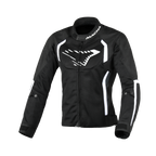 Macna Grisca Nero/Bianco – Giacca Moto Sportiva Estiva in Rete Donna