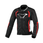 Macna Grisca Nero/Rosso – Giacca Moto Sportiva Estiva in Rete Donna