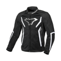 Macna Grisco Nero/Bianco – Giacca Moto Sportiva Estiva in Rete