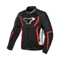 Macna Grisco Nero/Rosso – Giacca Moto Sportiva Estiva in Rete