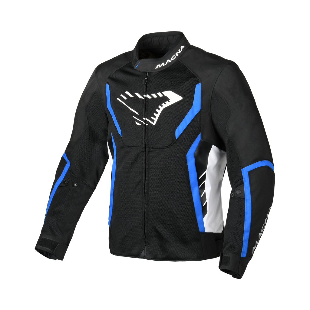 Macna Grisco Nero/Blu – Giacca Moto Sportiva Estiva in Rete