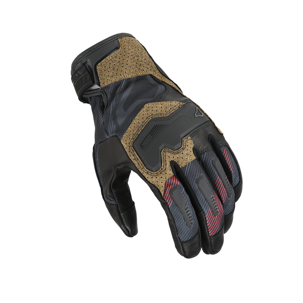 Macna Haros 2.0 Nero / Rosso guanti moto