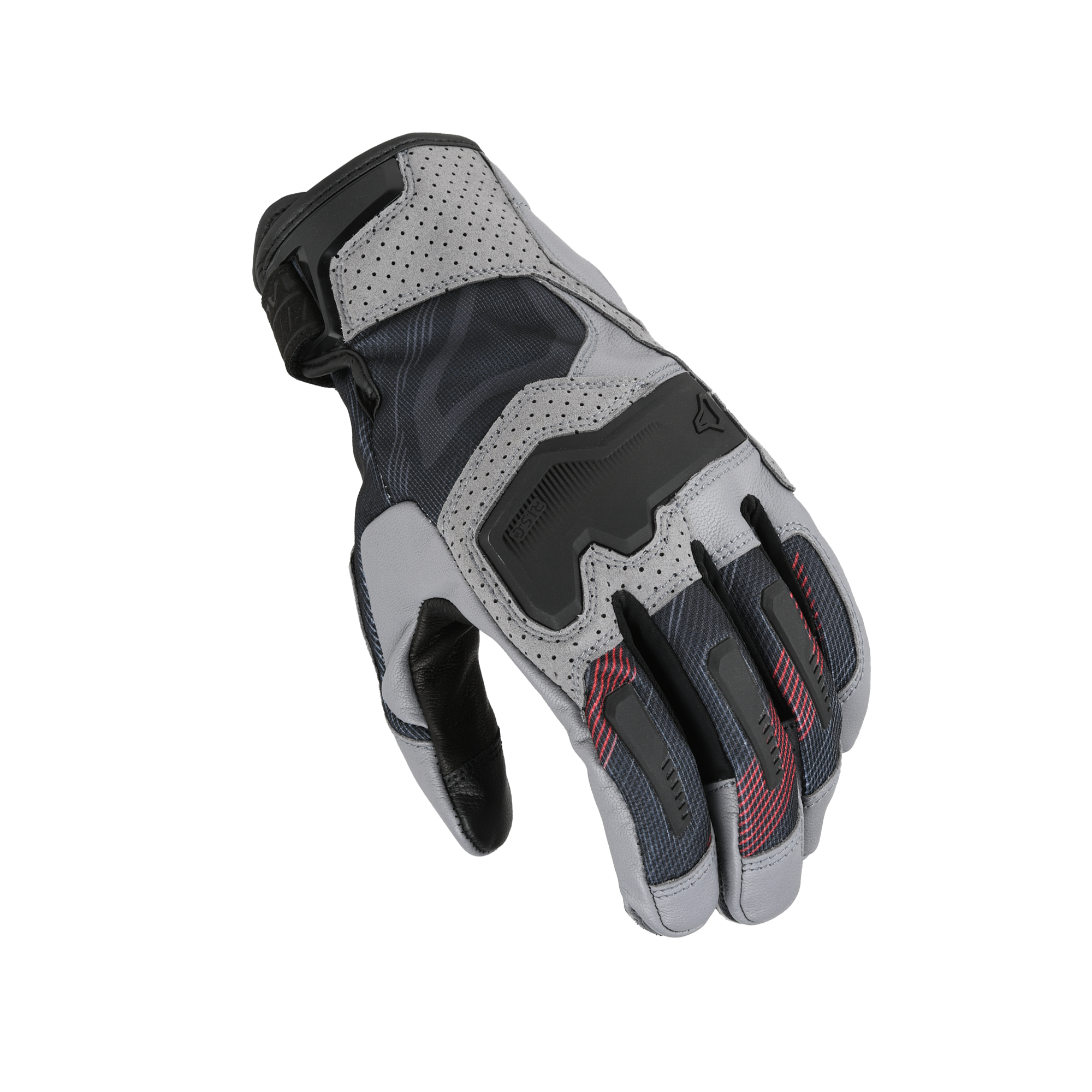 Macna Haros 2.0 Grigio / Nero guanti moto