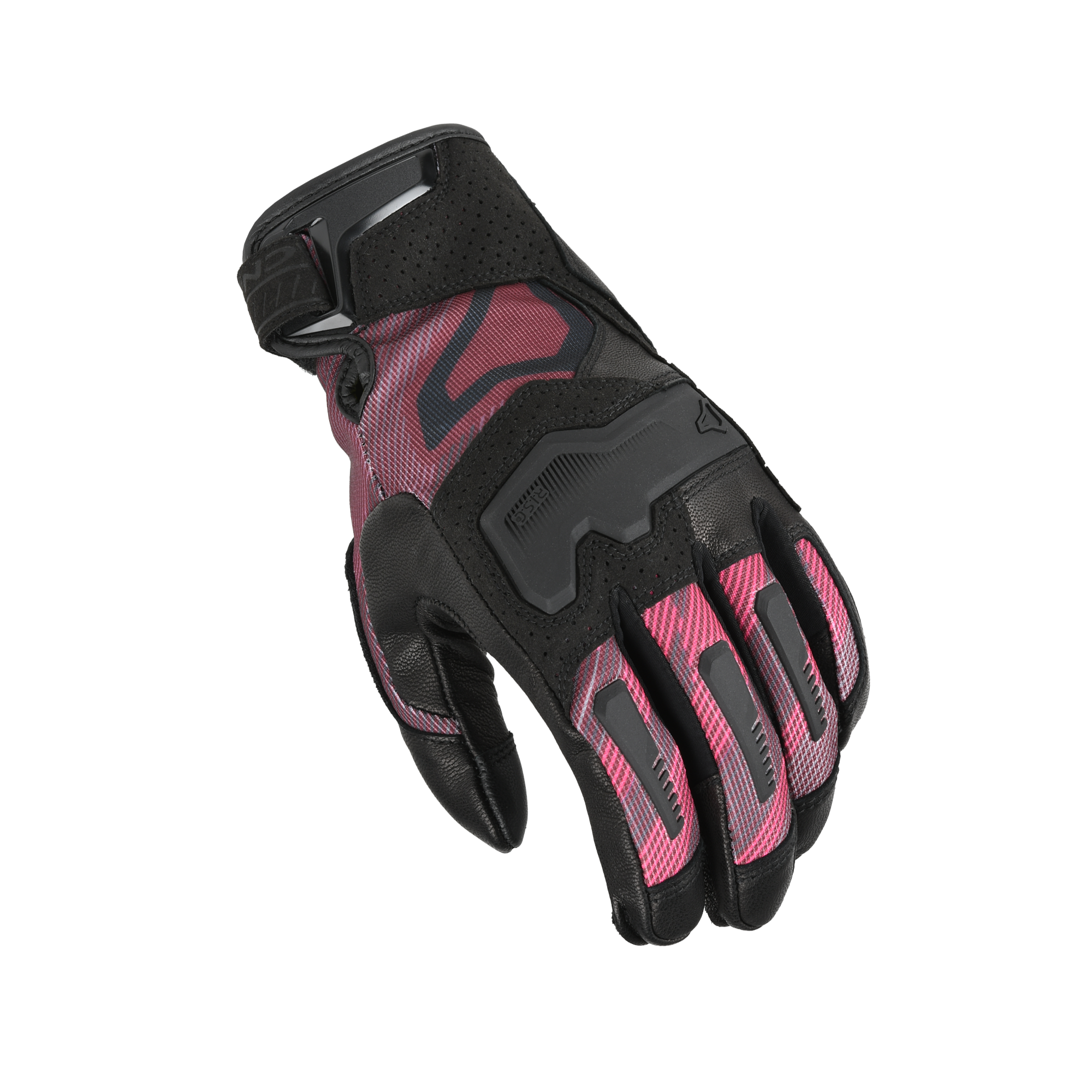 Macna Haros 2.0 Women Nero / Rosso guanti moto