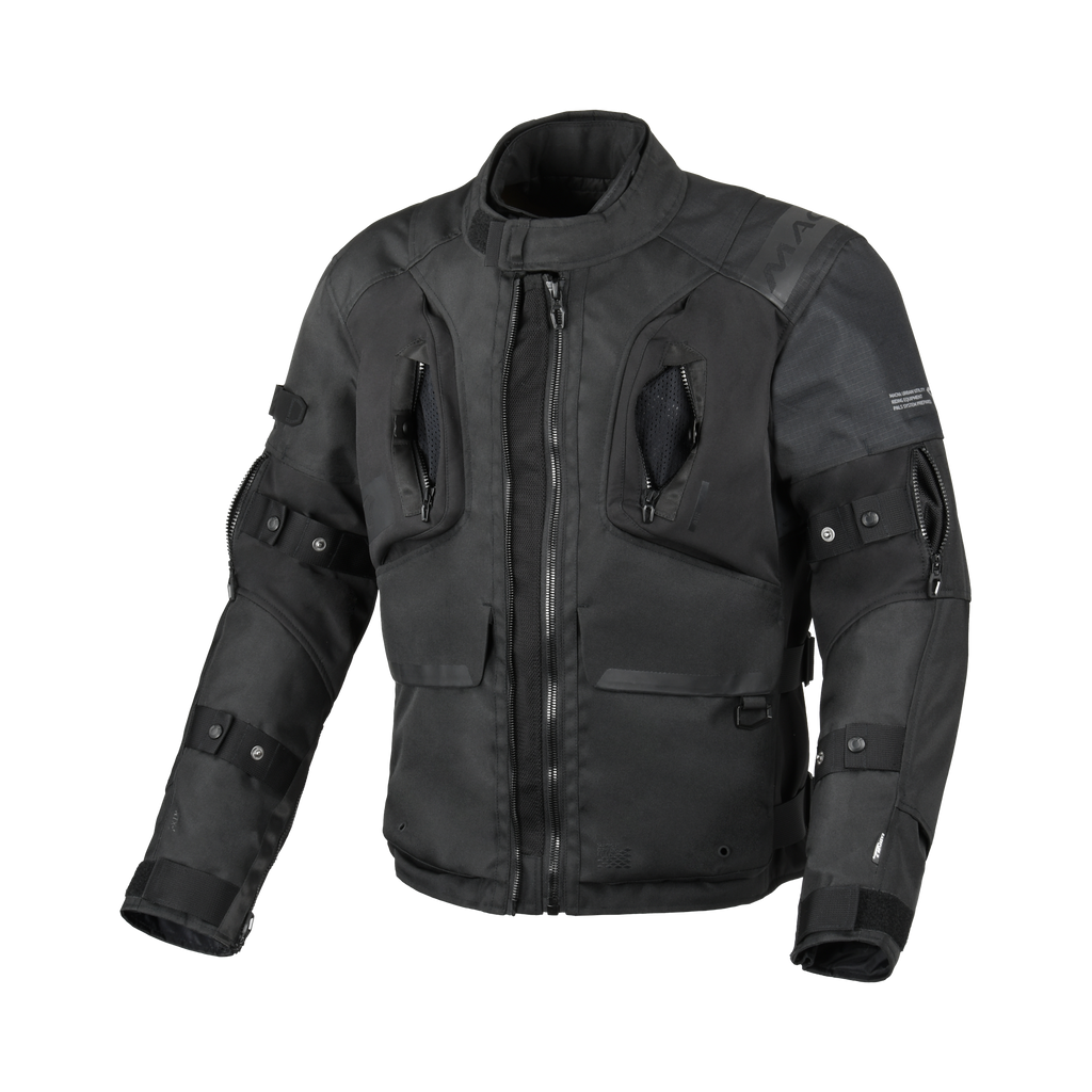 Macna Higera Nero – Giacca Moto Utility 2 Strati Impermeabile CE Uomo – vista 3