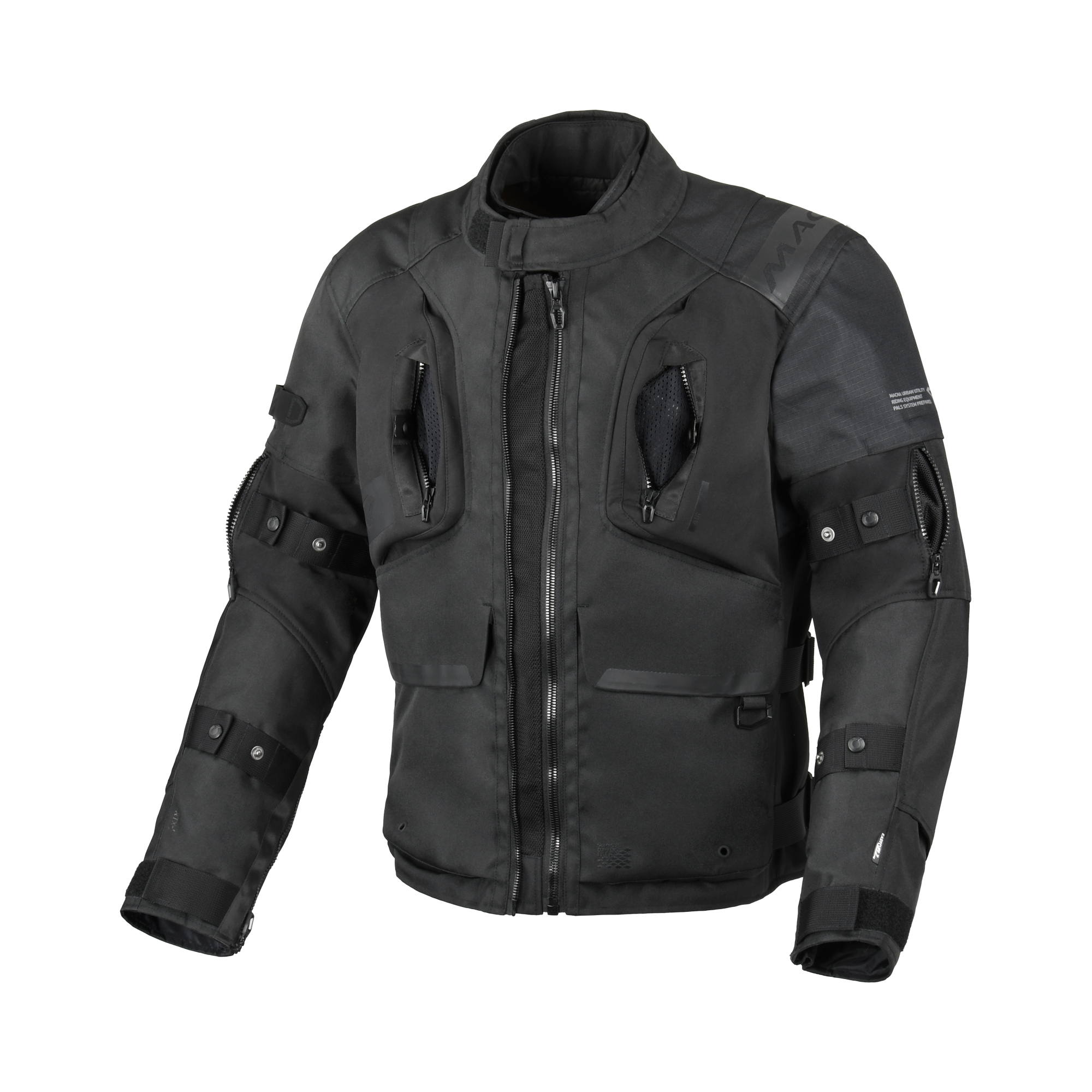 Macna Higera Nero – Giacca Moto Utility 2 Strati Impermeabile CE Uomo – vista 3