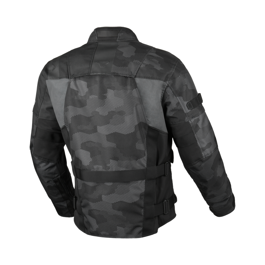 Macna Higera Nero/Grigio – Giacca Moto Utility 2 Strati Impermeabile CE Uomo – vista 2