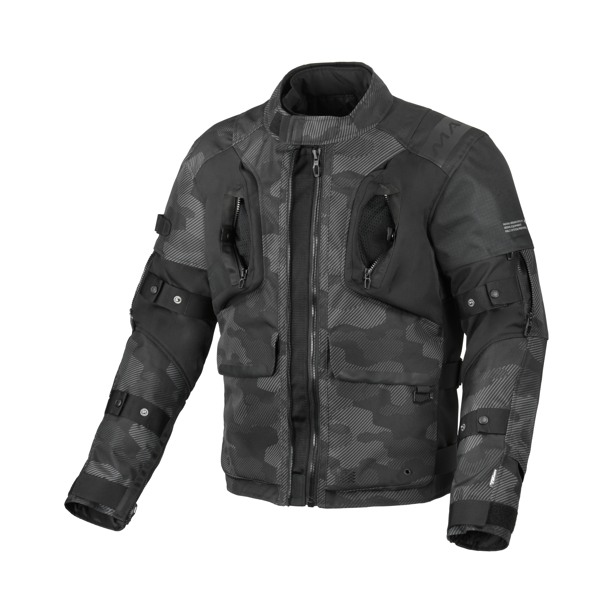 Macna Higera Nero/Grigio – Giacca Moto Utility 2 Strati Impermeabile CE Uomo – vista 3