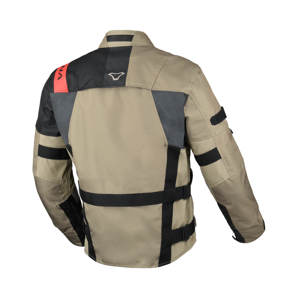 Macna Higera Taupe/Nero – Giacca Moto Utility 2 Strati Impermeabile CE Uomo – vista 2