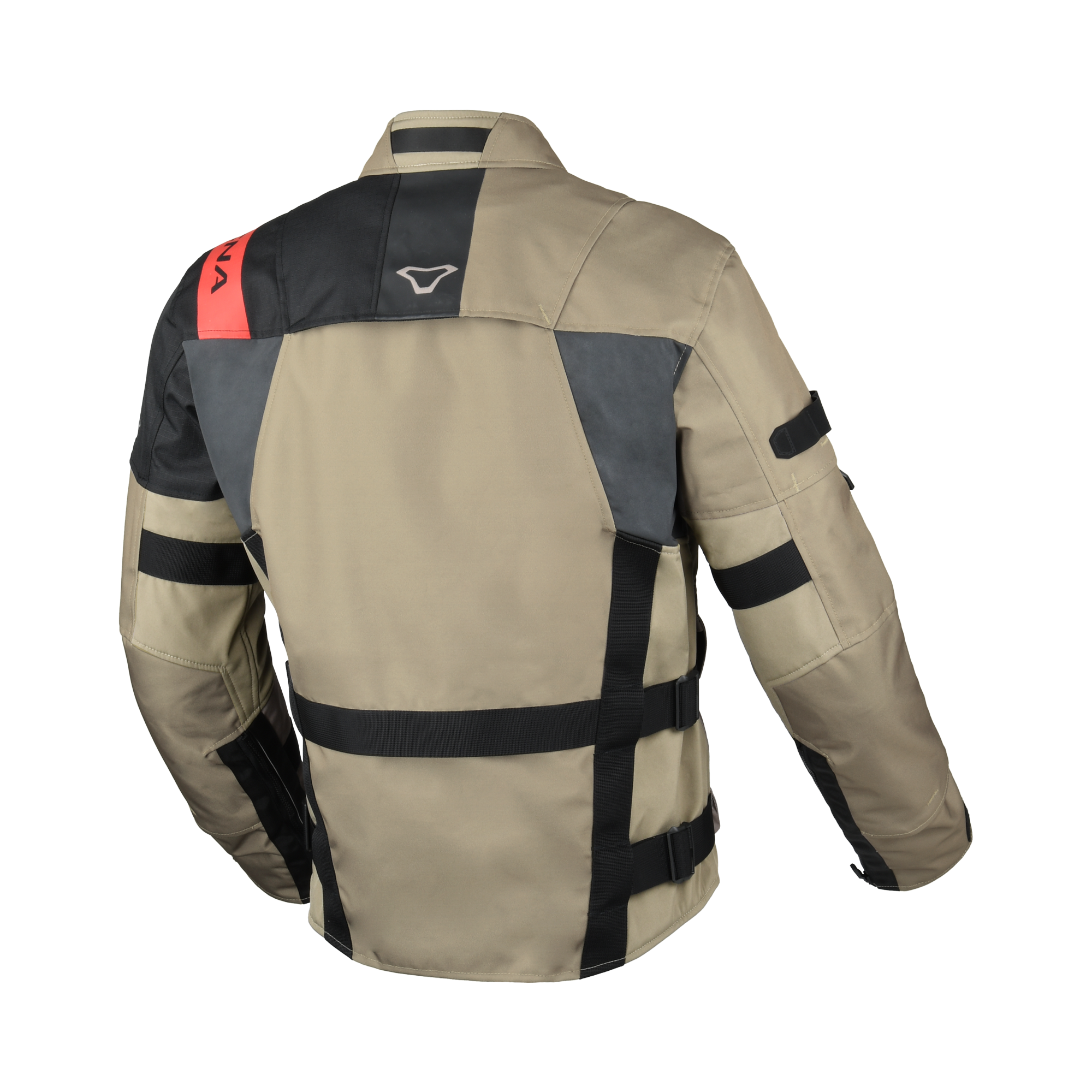 Macna Higera Taupe/Nero – Giacca Moto Utility 2 Strati Impermeabile CE Uomo – vista 2