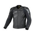 Macna Ignite Nero – Giacca Moto in Pelle e Rete Sportiva CE Classe AAA Uomo – vista 1