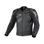 Macna Ignite Nero – Giacca Moto in Pelle e Rete Sportiva CE Classe AAA Uomo – vista 1