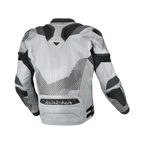Macna Ignite Grigio/Nero – Giacca Moto in Pelle e Rete Sportiva CE Classe AAA Uomo – vista 2